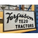 A FERGUSON TE20 TRACTORS ILLUMINATED BOX SIGN