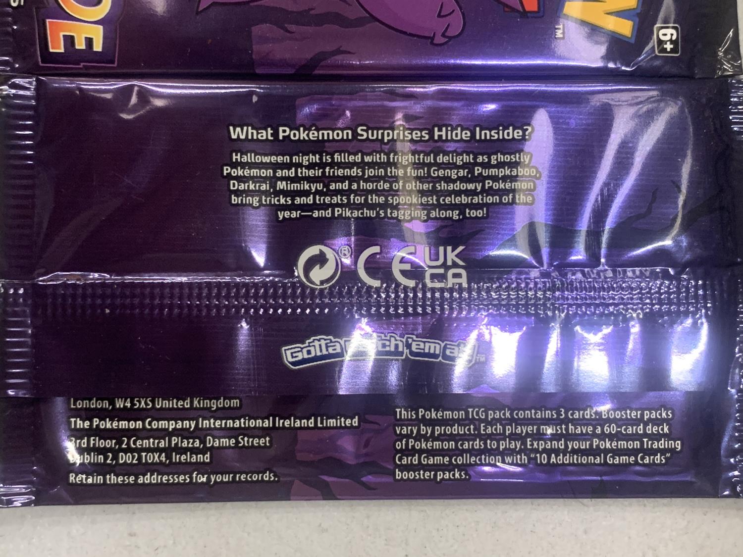 THREE SEALED POKEMON TRICK OR TRADE BOO-STER PACKS - Image 2 of 2