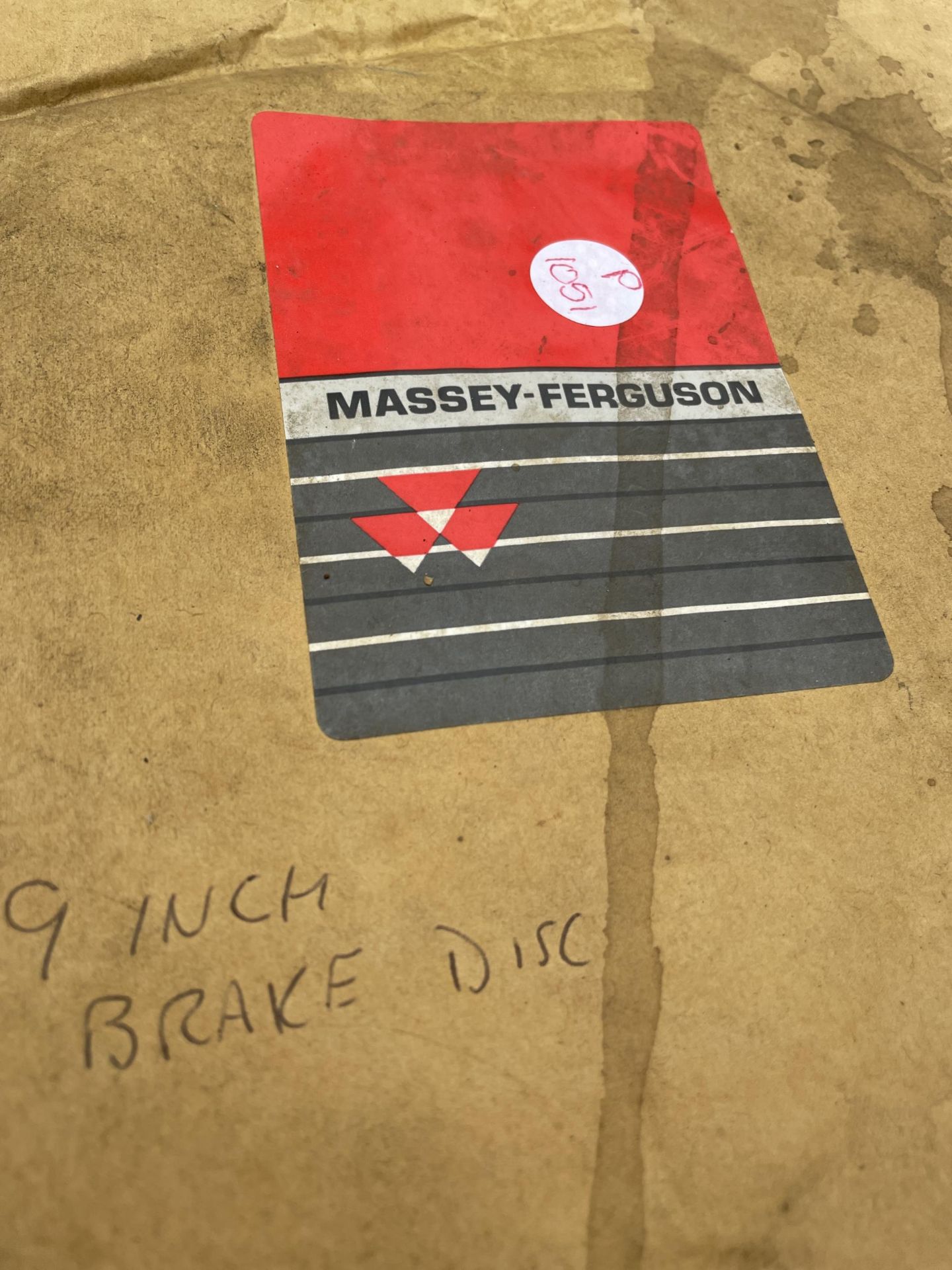 A SET OF TWO 9" MASSEY FERGUSON BRAKE DISCS - Image 3 of 4