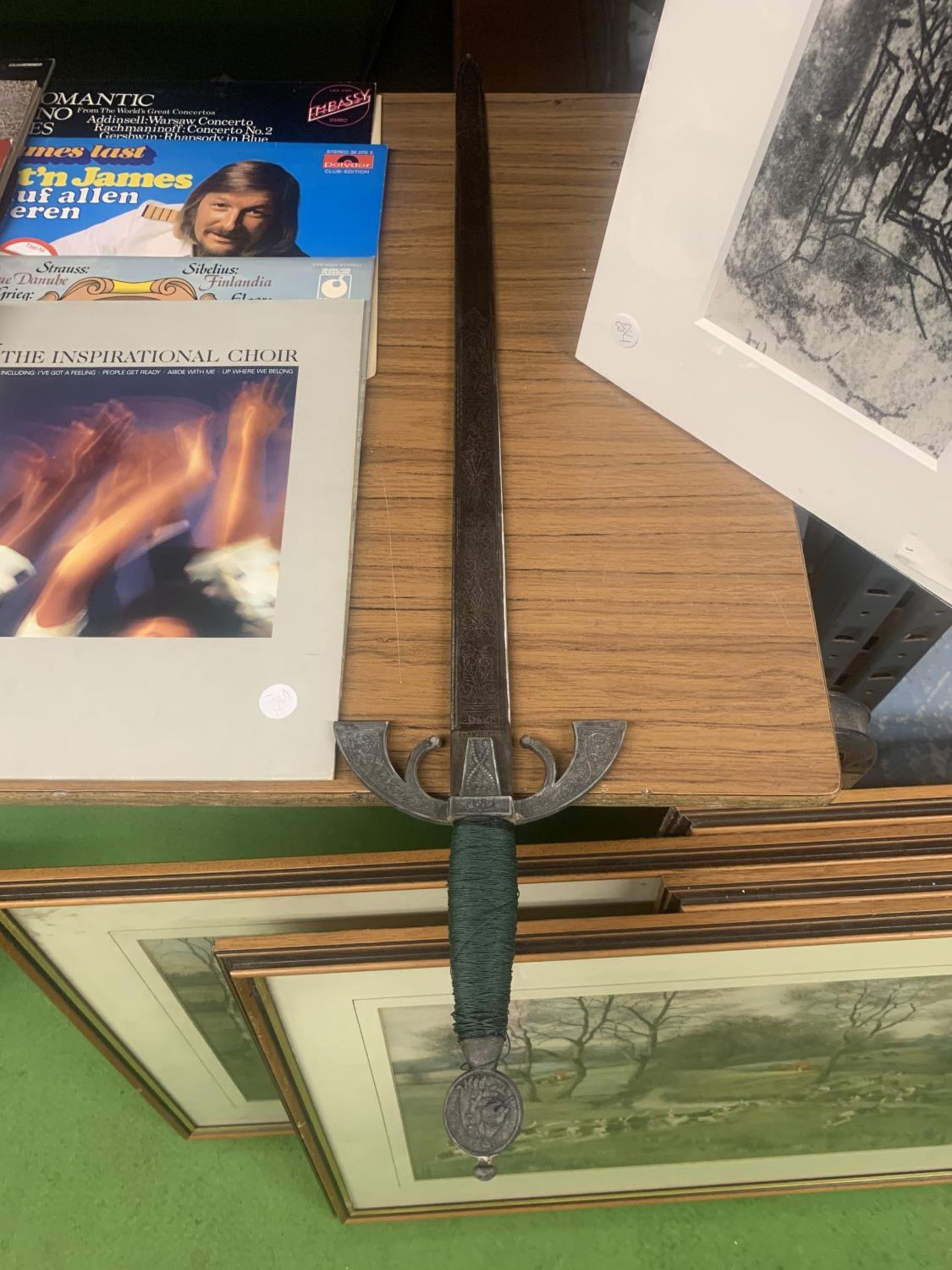 A SPANISH ENGRAVED SWORD