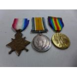 A WORLD WAR I MEDAL GROUP AWARDED TO TS - 3303 CORPORAL T H WILSON OF THE ARMY SERVICE CORPS