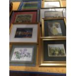 A COLLECTION OF FRAMED PRINTS TO INCLUDE PENCIL SIGNED LONDON EXAMPLE