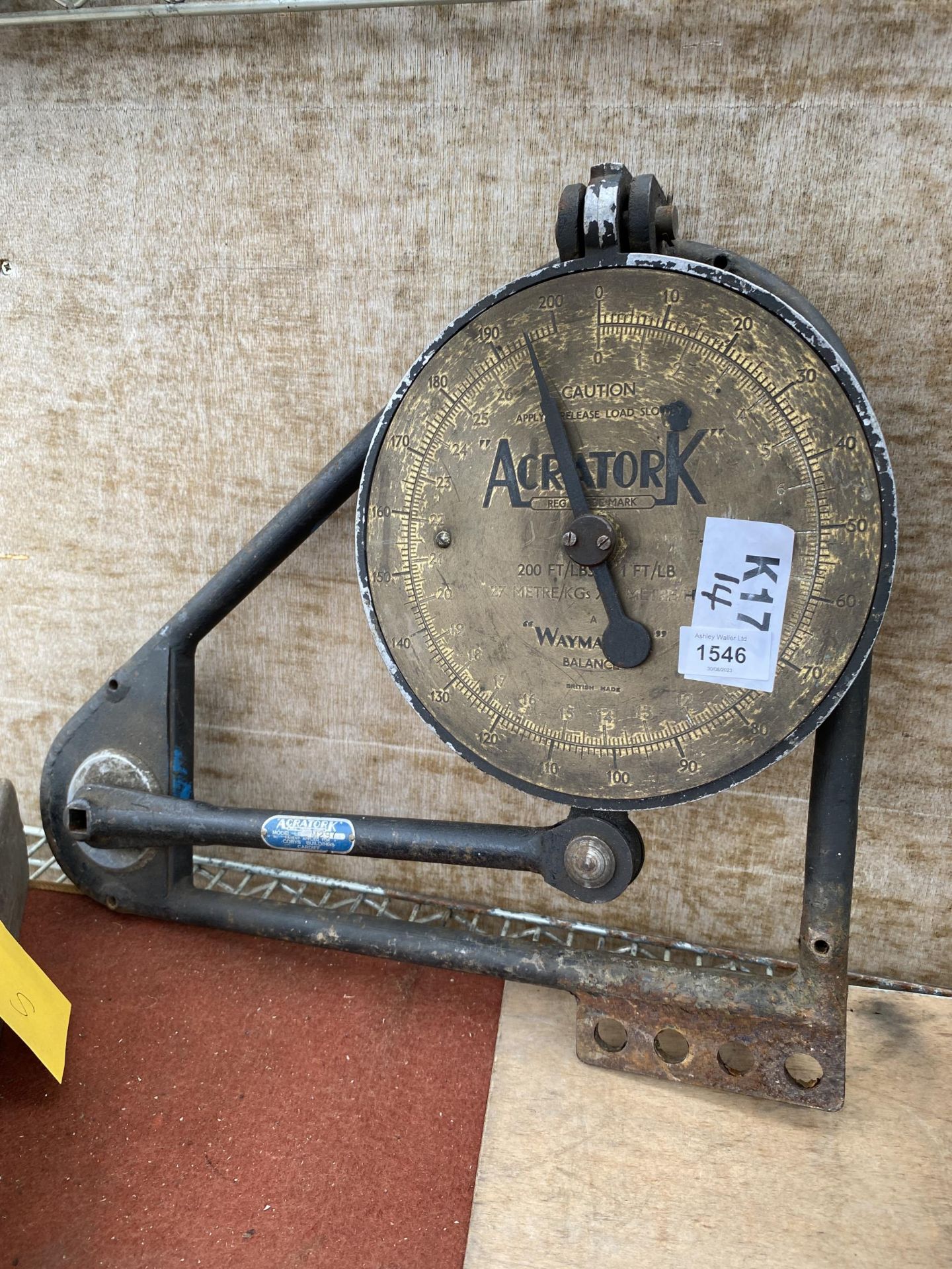 A SET OF VINTAGE ACRATORK BALANCE SCALES