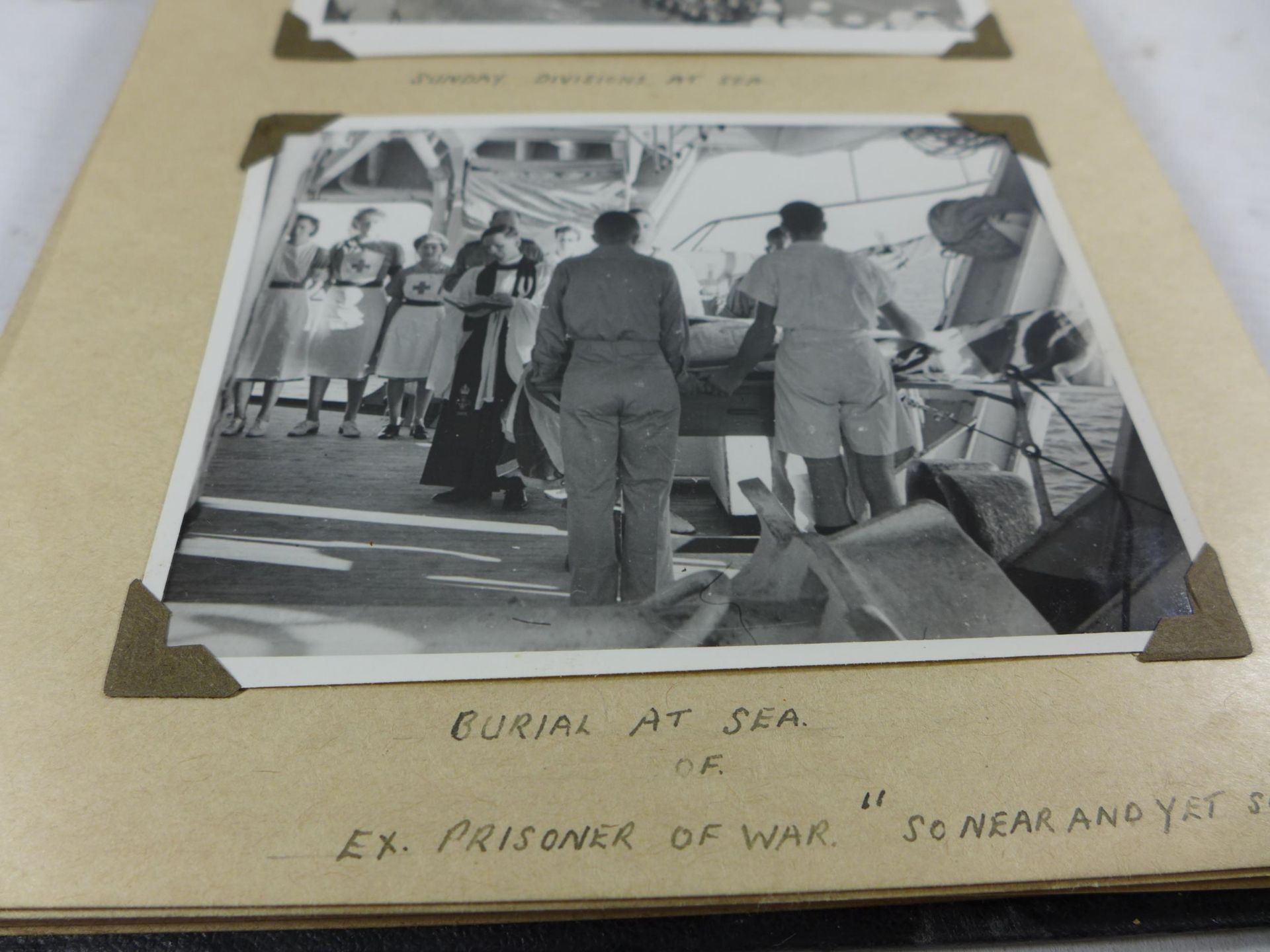 A WORLD WAR II PHOTOGRAPH ALBUM CONTAINING PHOTOGRAPHS OF THE JAPANESE SIGNING OF THE INSTRUMENT - Image 4 of 9