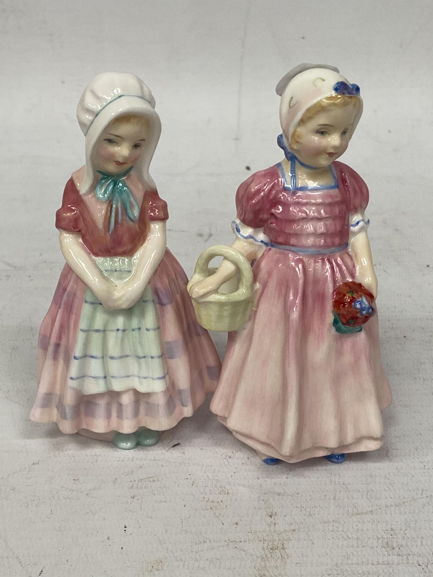 TWO SMALL ROYAL DOULTON FIGURES - 'TOOTLES' HN1680 & 'TINKLE BELL' HN1677