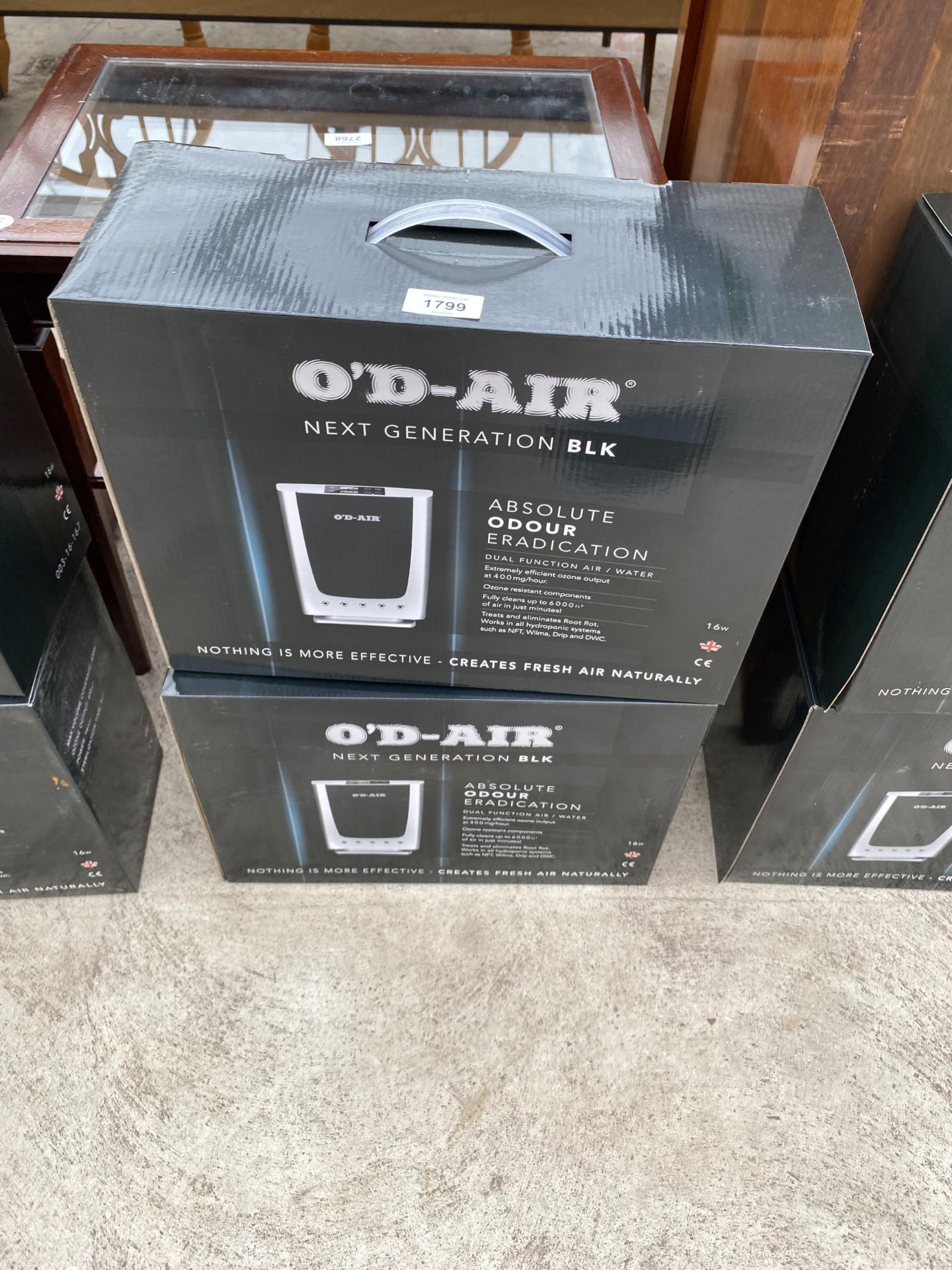 TWO BOXED O'D-AIR AIR PURIFIERS