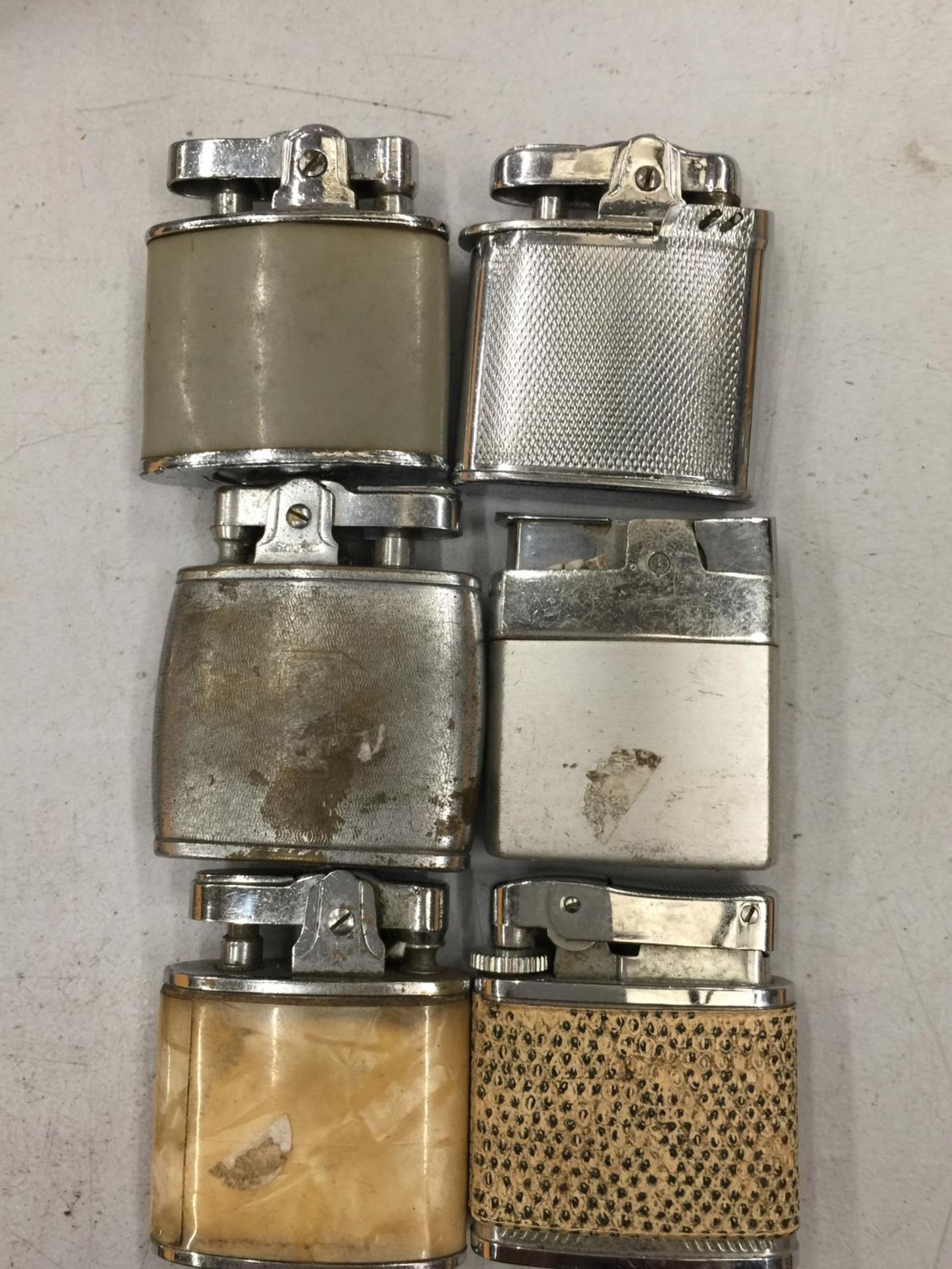 SIX VINTAGE RONSON LIGHTERS