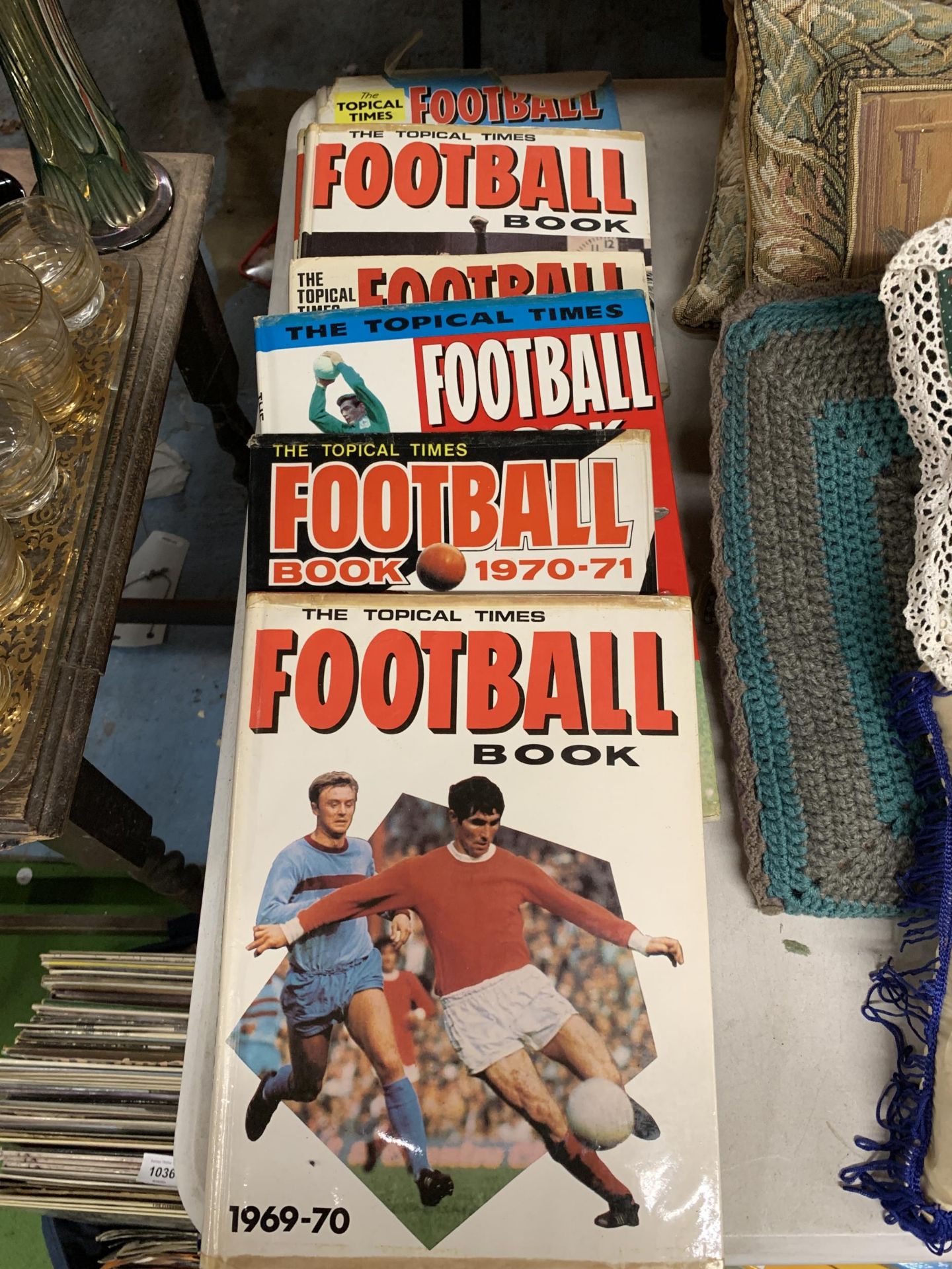 A COLLECTION OF VINTAGE 1970S THE TOPICAL TIMES FOOTBALL BOOKS