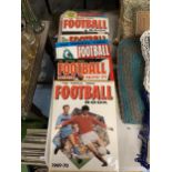 A COLLECTION OF VINTAGE 1970S THE TOPICAL TIMES FOOTBALL BOOKS