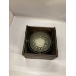 A VINTAGE BROOKS & HAWKES, BIRMINGHAM GIMBAL SHIPS COMPASS