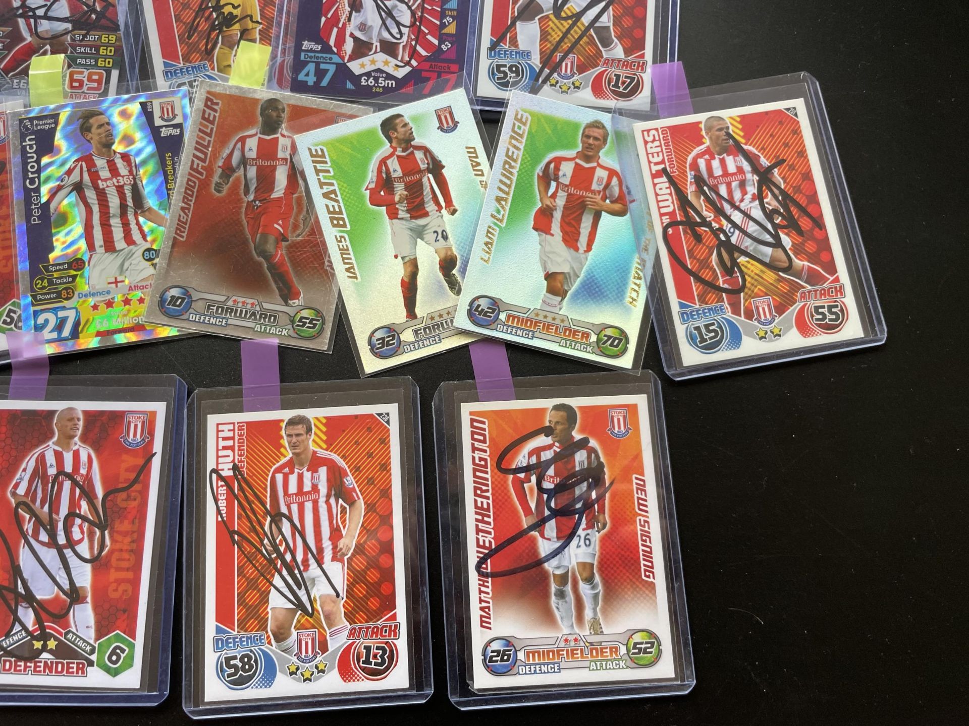 A COLLECTION OF SIGNED STOKE CITY F.C MATCH ATTAX CARDS - Image 4 of 5