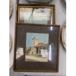 TWO FRAMED WATERCOLOURS TRAU IN DALMETIER GERICHTSHELLE JULI 1921 AND HAFENPARTI AU SPILATO IN