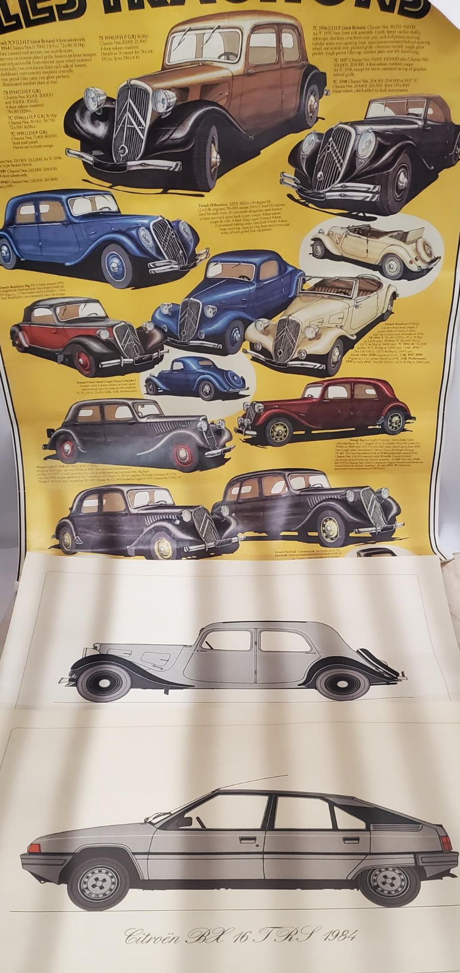 TWO VINTAGE 1980'S CAR POSTERS