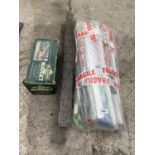 AN ASSORTMENT OF ITEMS TO INCLUDE A POND PUMP AND WIRE MESH ETC