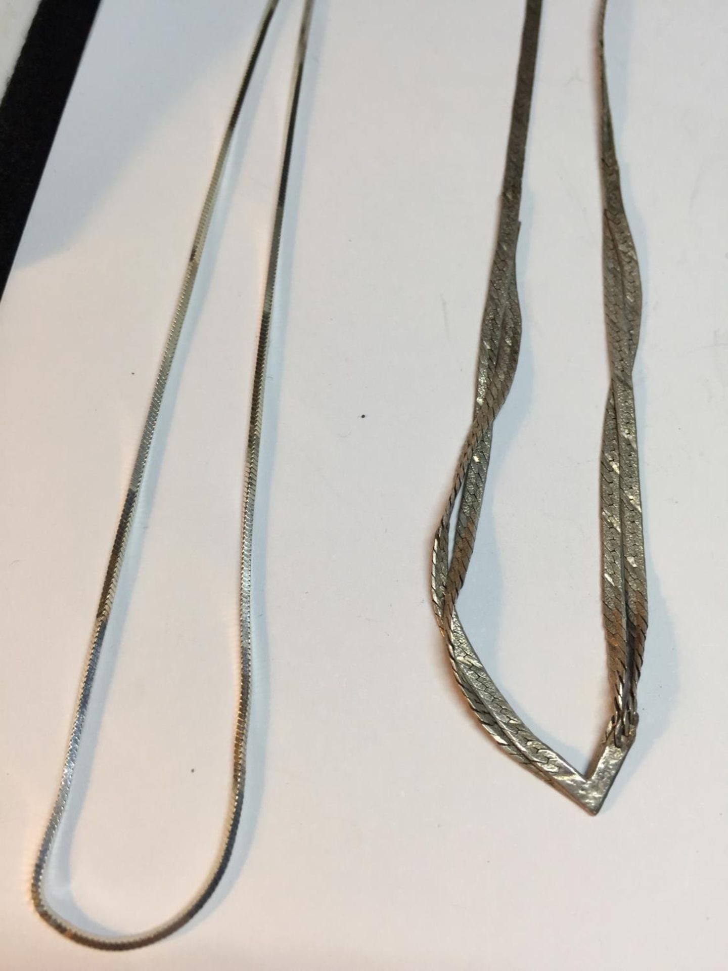 SIX SILVER NECKLACES - Image 2 of 4