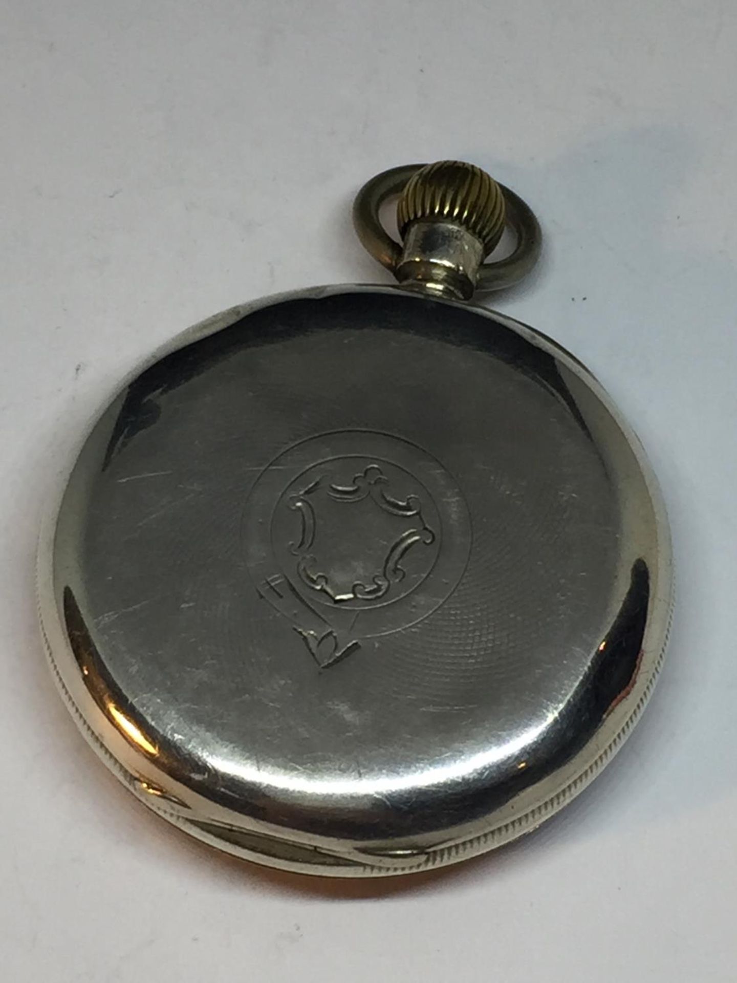 A HALLMARKED BIRMINGHAM SILVER POCKET WATCH SCHIERWATER AND LLOYD, LIVERPOOL, SEEN WORKING - Image 2 of 5