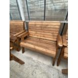 AN AS NEW EXDISPLAY CHARLES TAYLOR TWO SEATER BENCH *PLEASE NOTE VAT TO BE PAID ON THIS LOT*