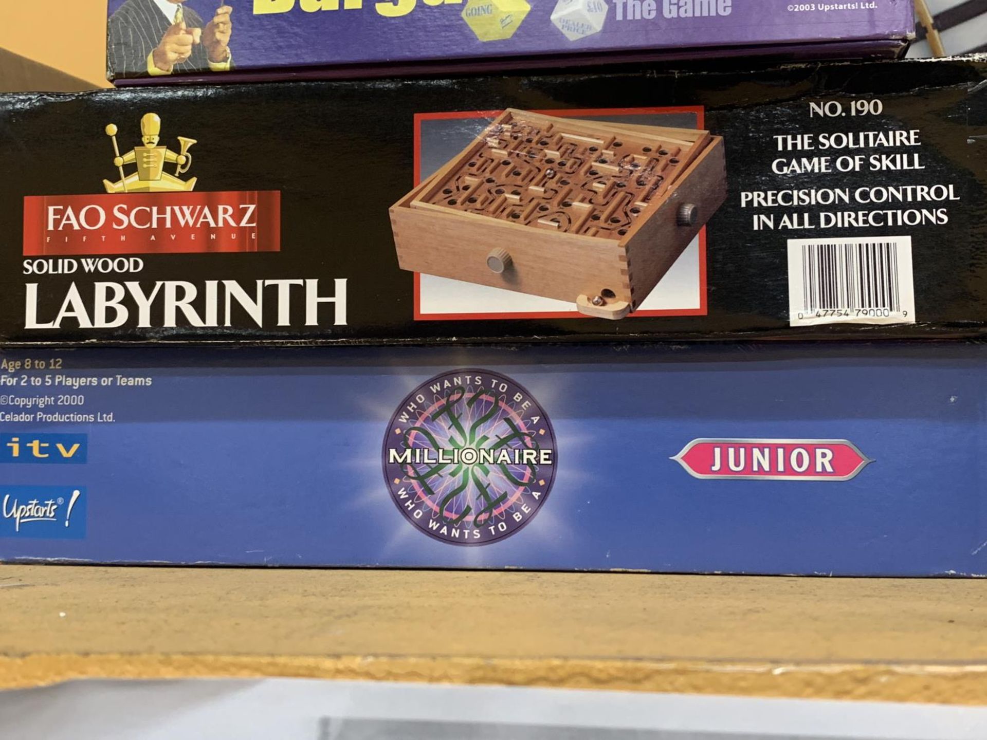 A QUANTITY OF BOARD GAMES TO INCLUDE BARGAIN HUNT, ANTIQUES ROADSHAW, JUNIOR WHO WANTS TO BE A - Image 3 of 3