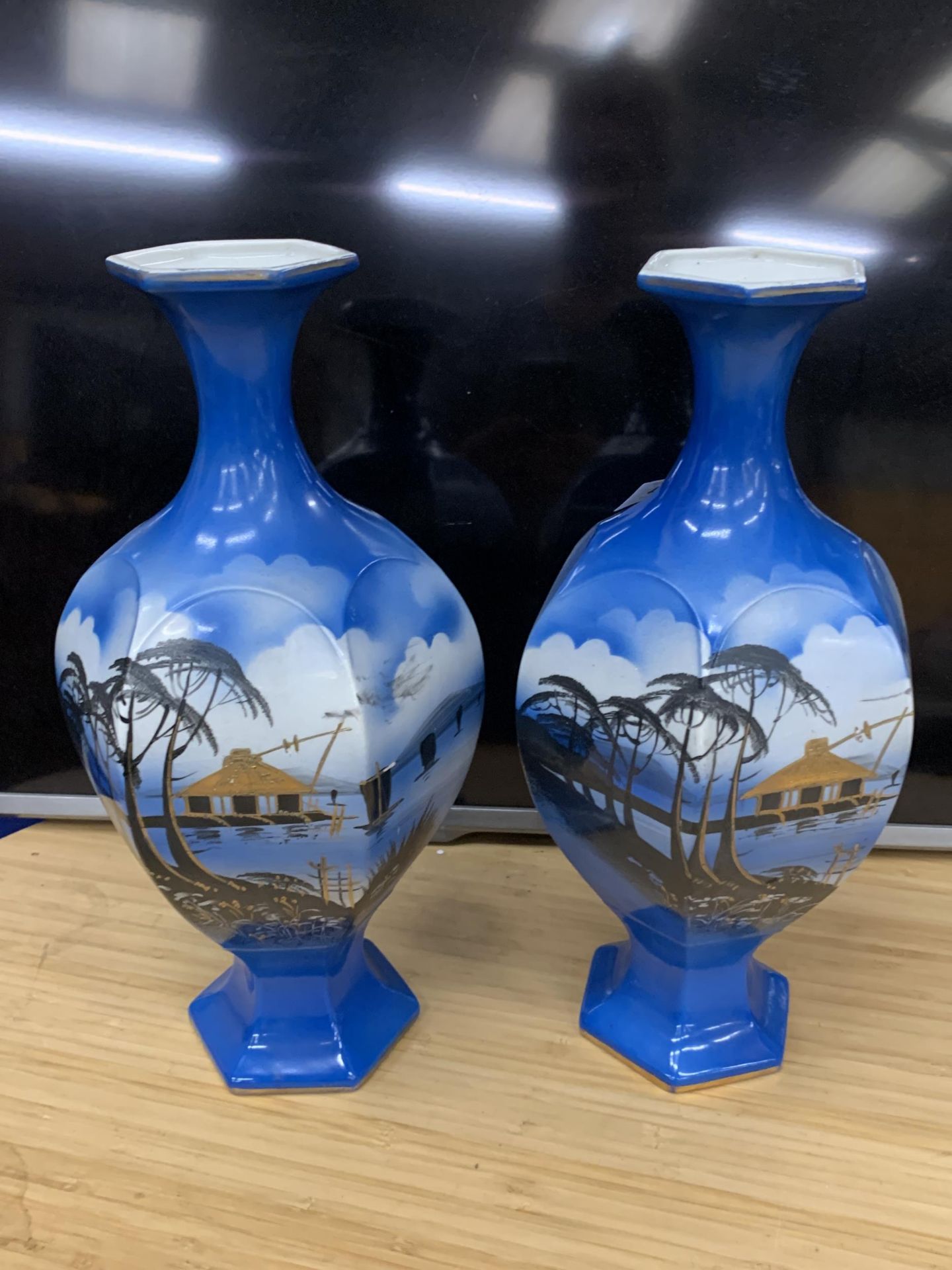 TWO ORIENTAL VASES