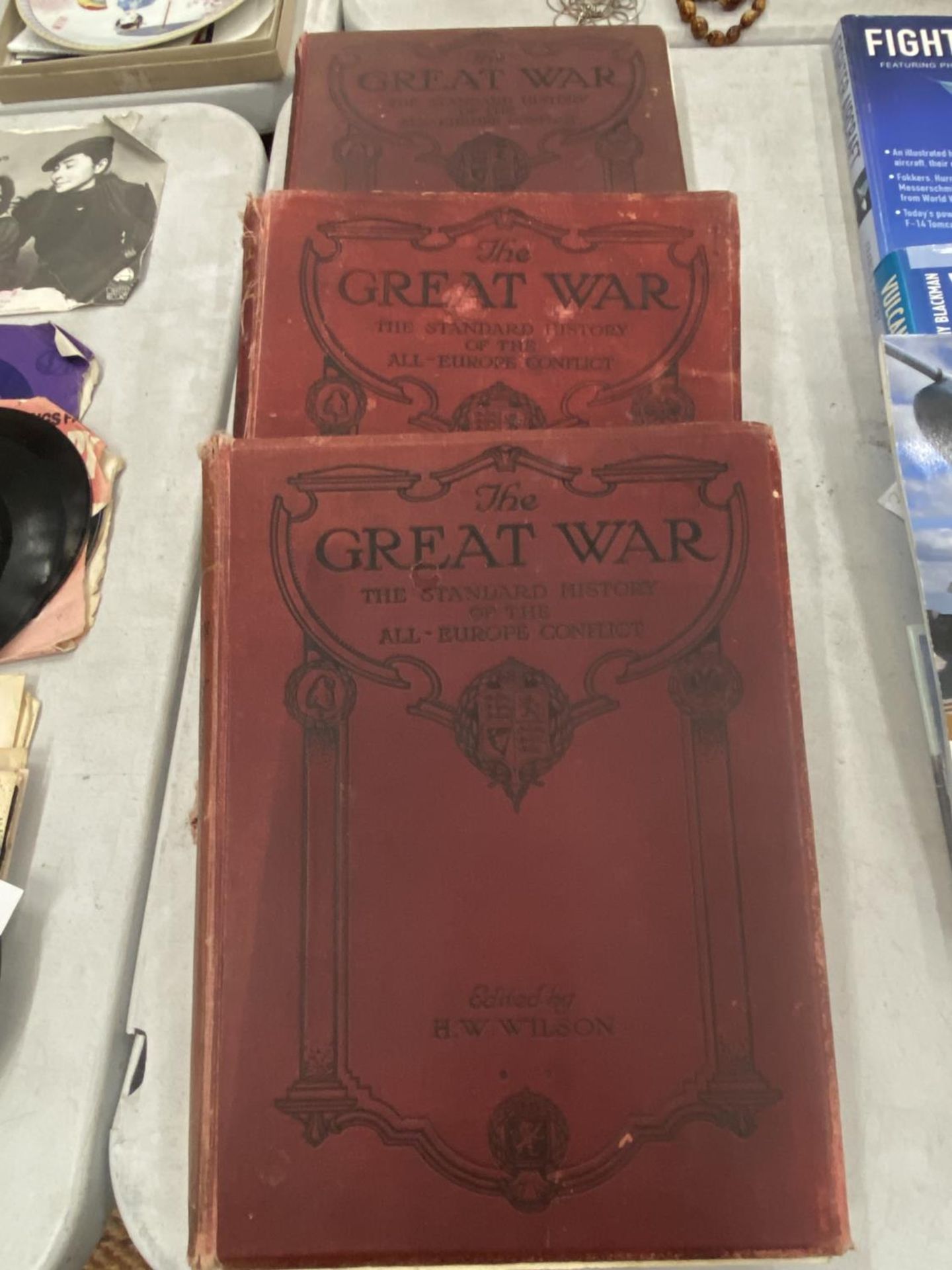 THREE HARDBACK 1915 VOLUMES OF 'THE GREAT WAR'
