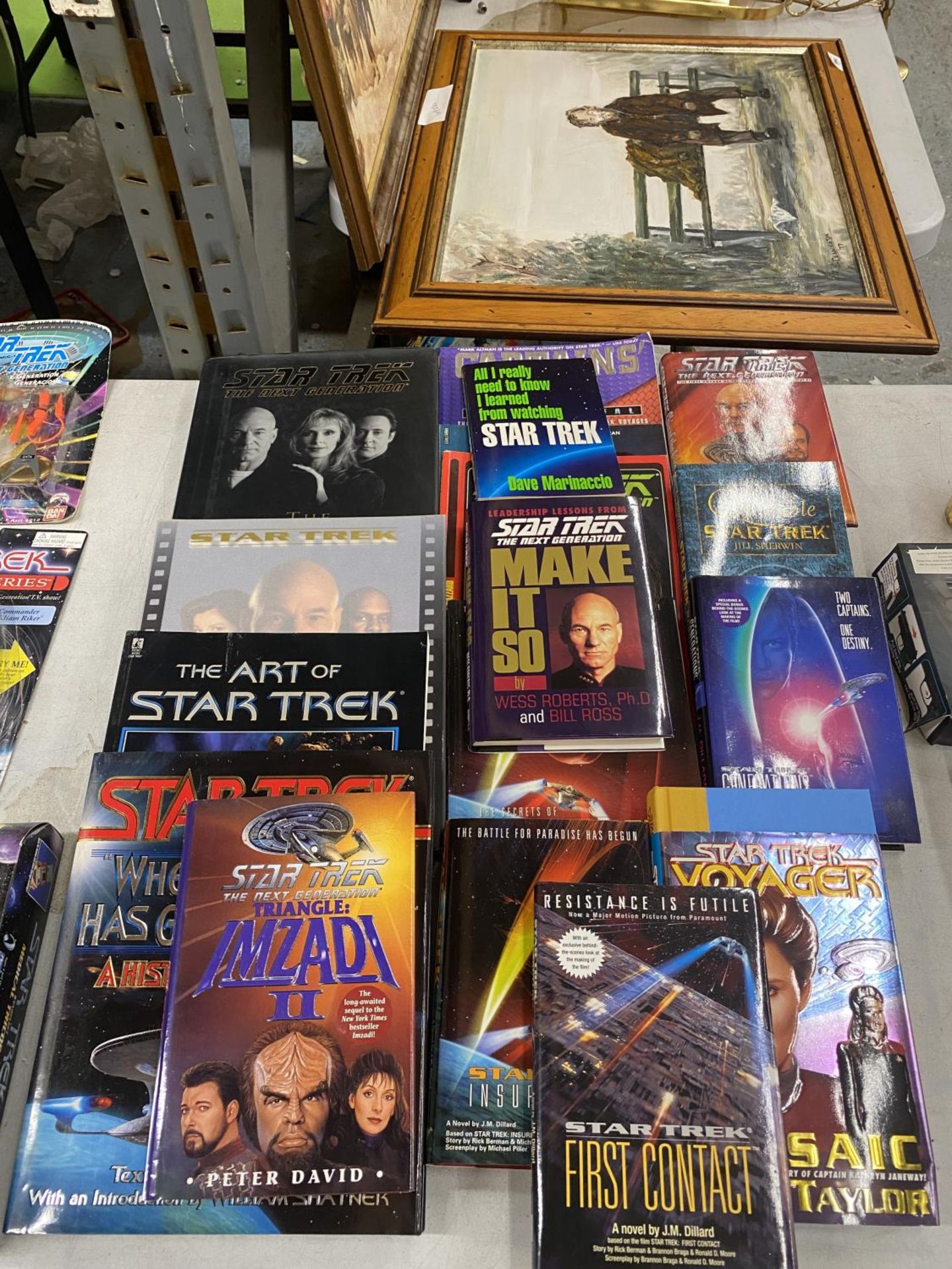 A COLLECTION OF STAR TREK NOVELS AND FACTUAL BOOKS