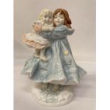 A ROYAL WORCESTER LIMITED EDITION 'LOVE' FIGURE