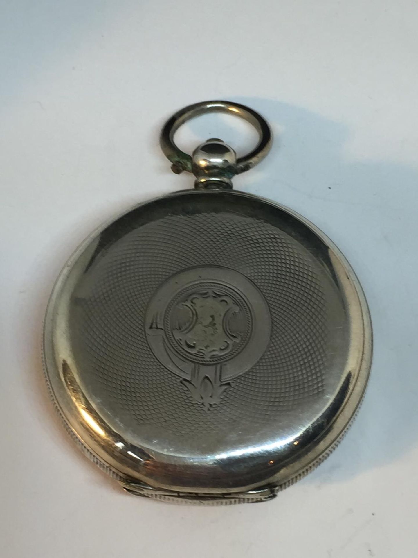 A MARKED 800 SILVER POCKET WATCH SEEN WORKING BUT NO WARRANTY - Image 2 of 4