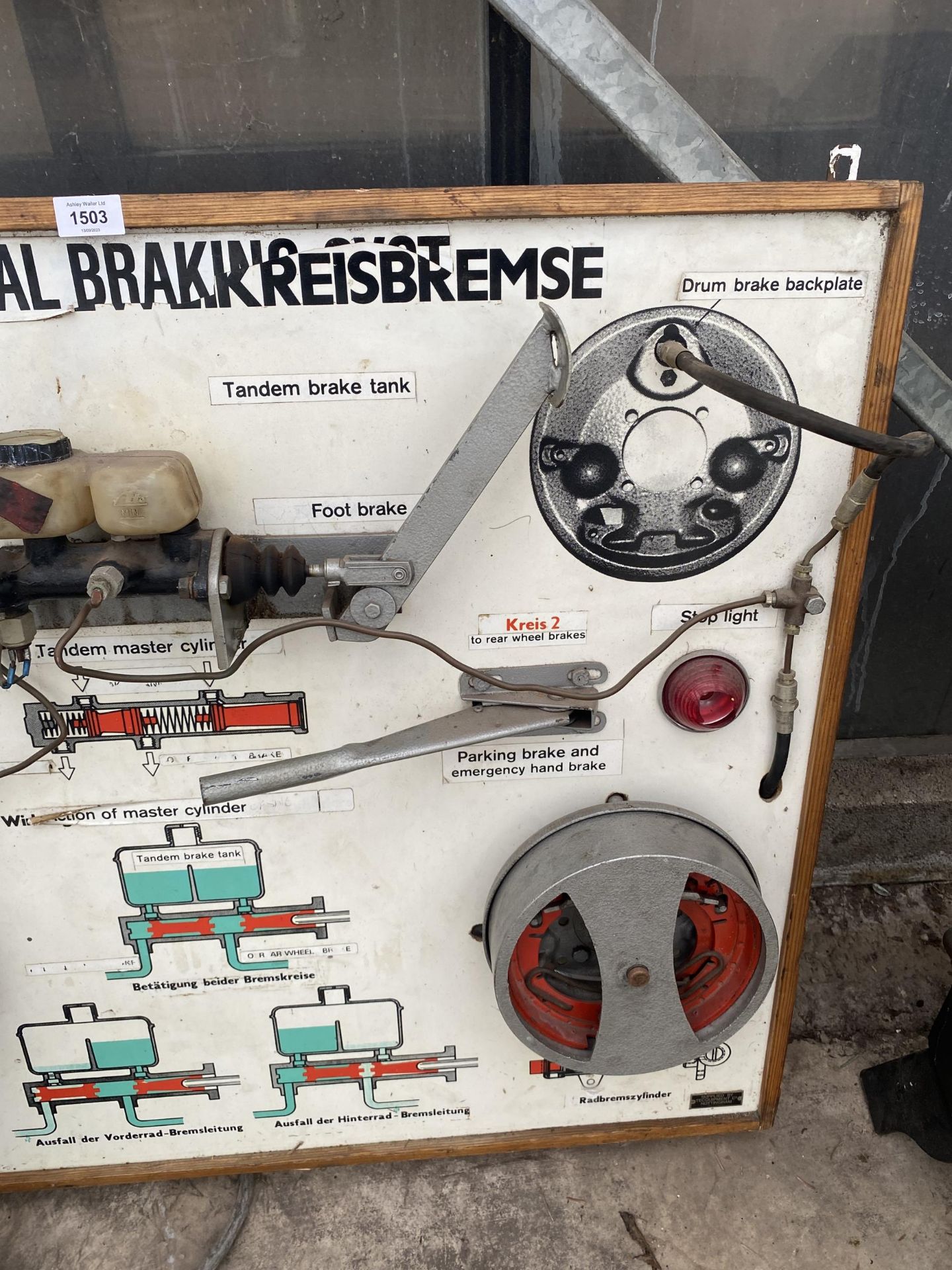 A HYDRAULIC DUEL BREAKING TEACHING AID BOARD - Image 3 of 3