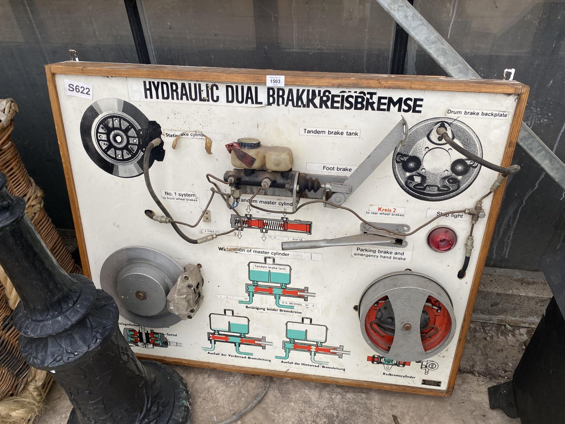 A HYDRAULIC DUEL BREAKING TEACHING AID BOARD