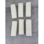AN AS NEW EX DISPLAY CONCRETE SET OF SIX EDGING BLOCKS *PLEASE NOTE VAT TO BE PAID ON THIS ITEM*