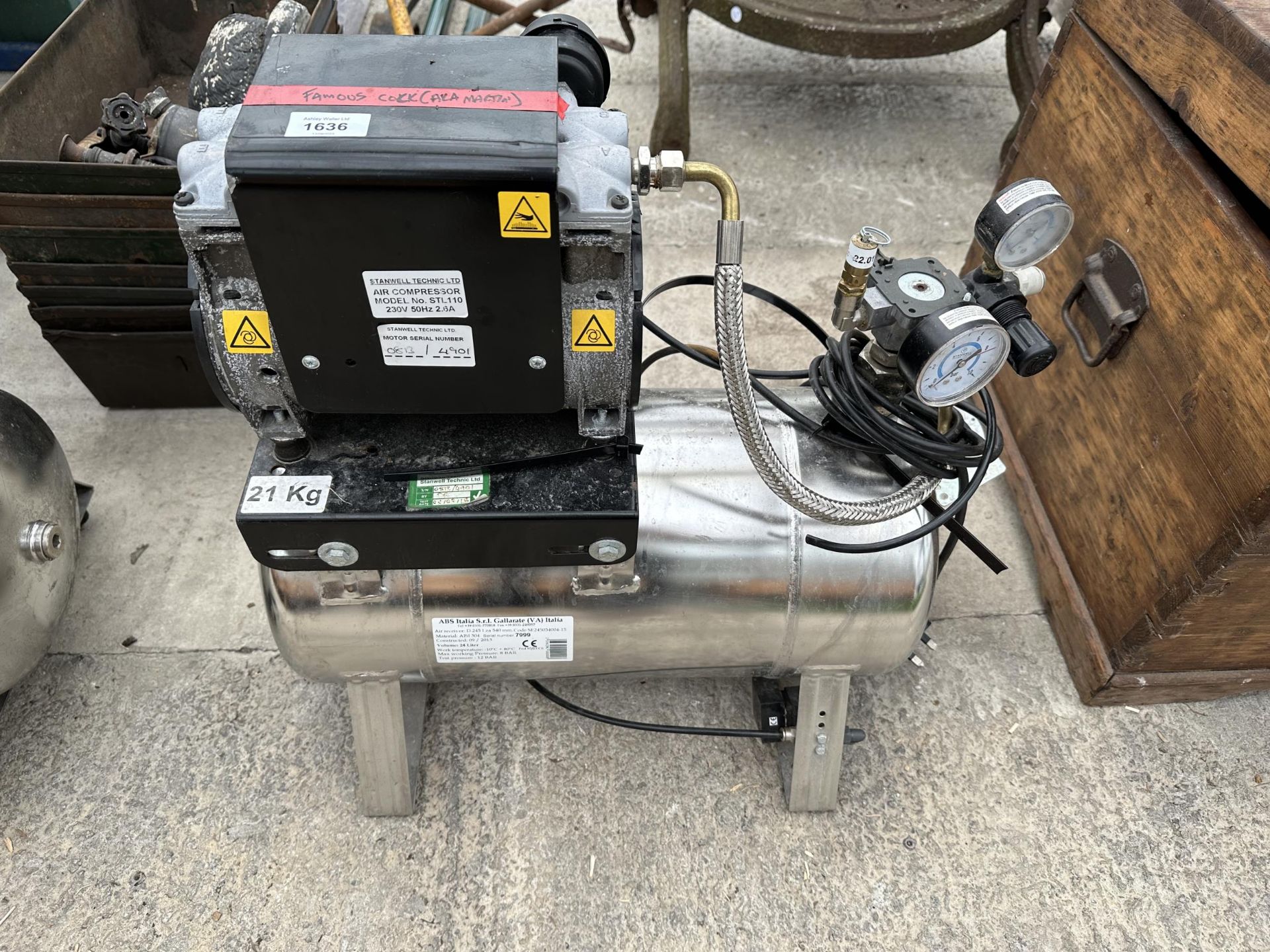 A STIANLESS STEEL AIR COMPRESSOR