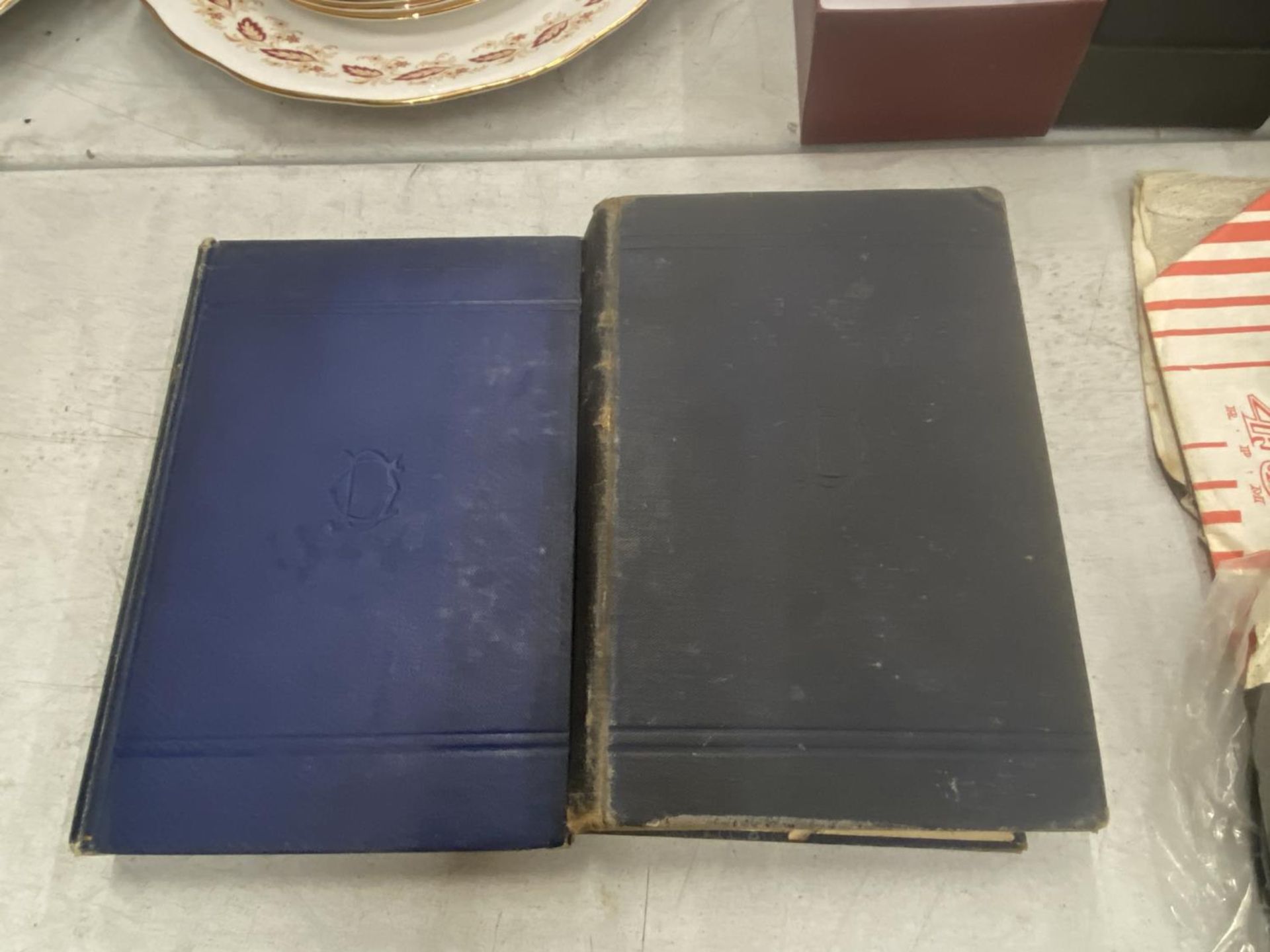 TWO ANTIQUARIAN CHARLES DICKEN NOVELS - 'DAVID COPPERFIELD' AND HARD TIMES AND PICTURES FROM ITALY'