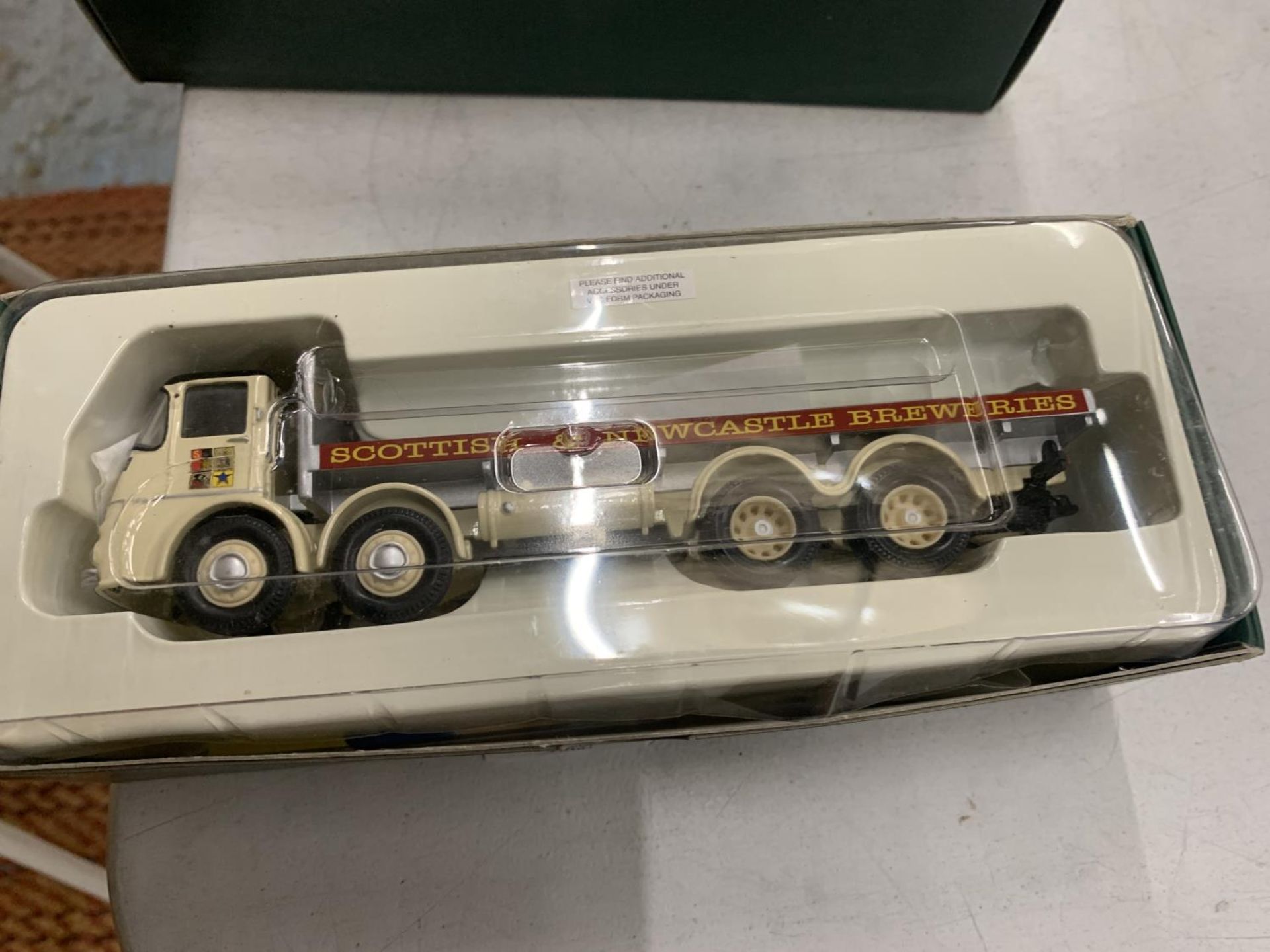 A CORGI EASTWOOD FODEN F6 LORRY AND A SCOTTISH NEWCASTLE ERF KV LORRY - Image 2 of 3