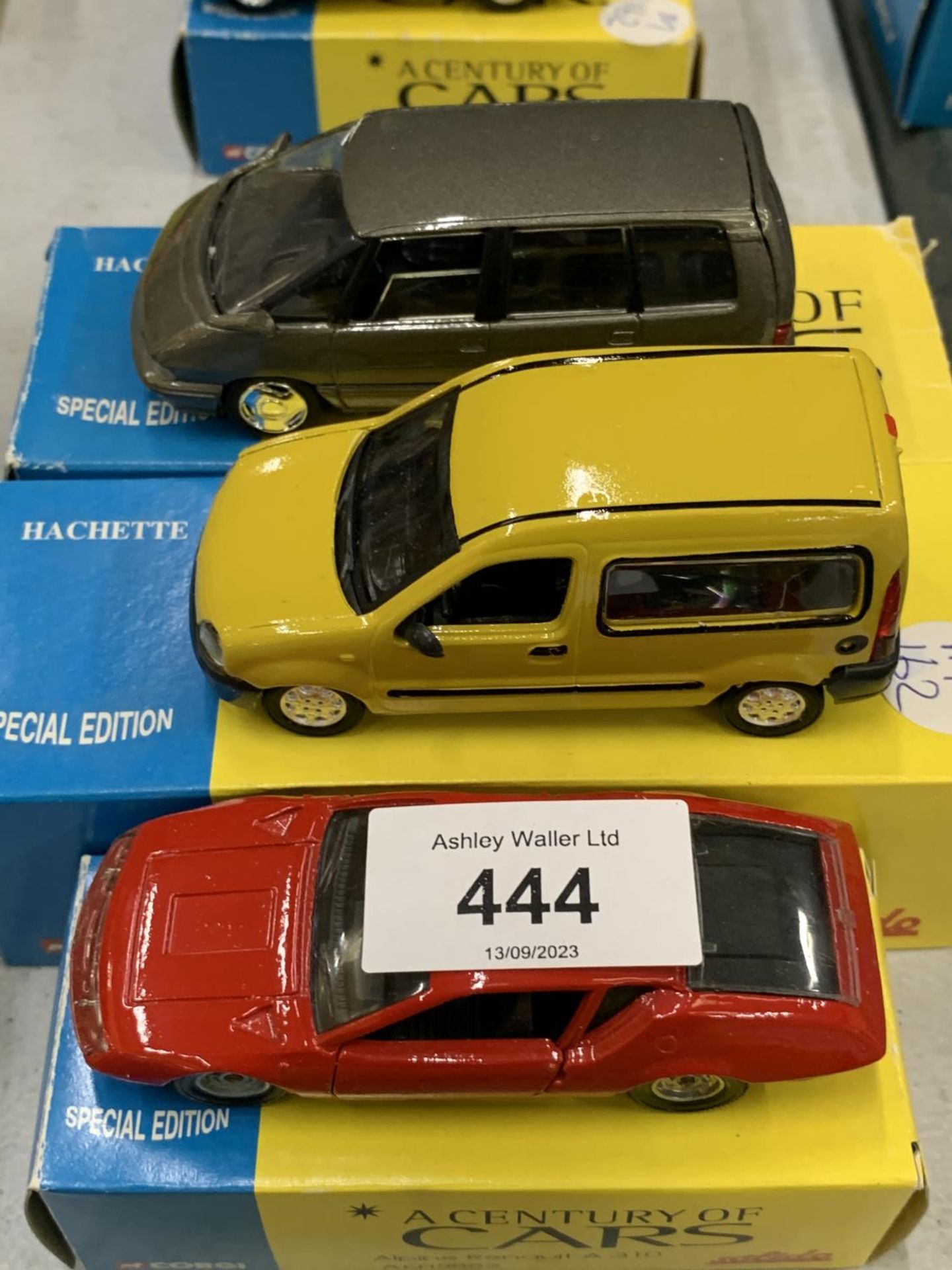 THREE BOXED CORGI 'A CENTURY OF CARS' TO INCLUDE A RENAULT A130, KANGOO AND ESPACE