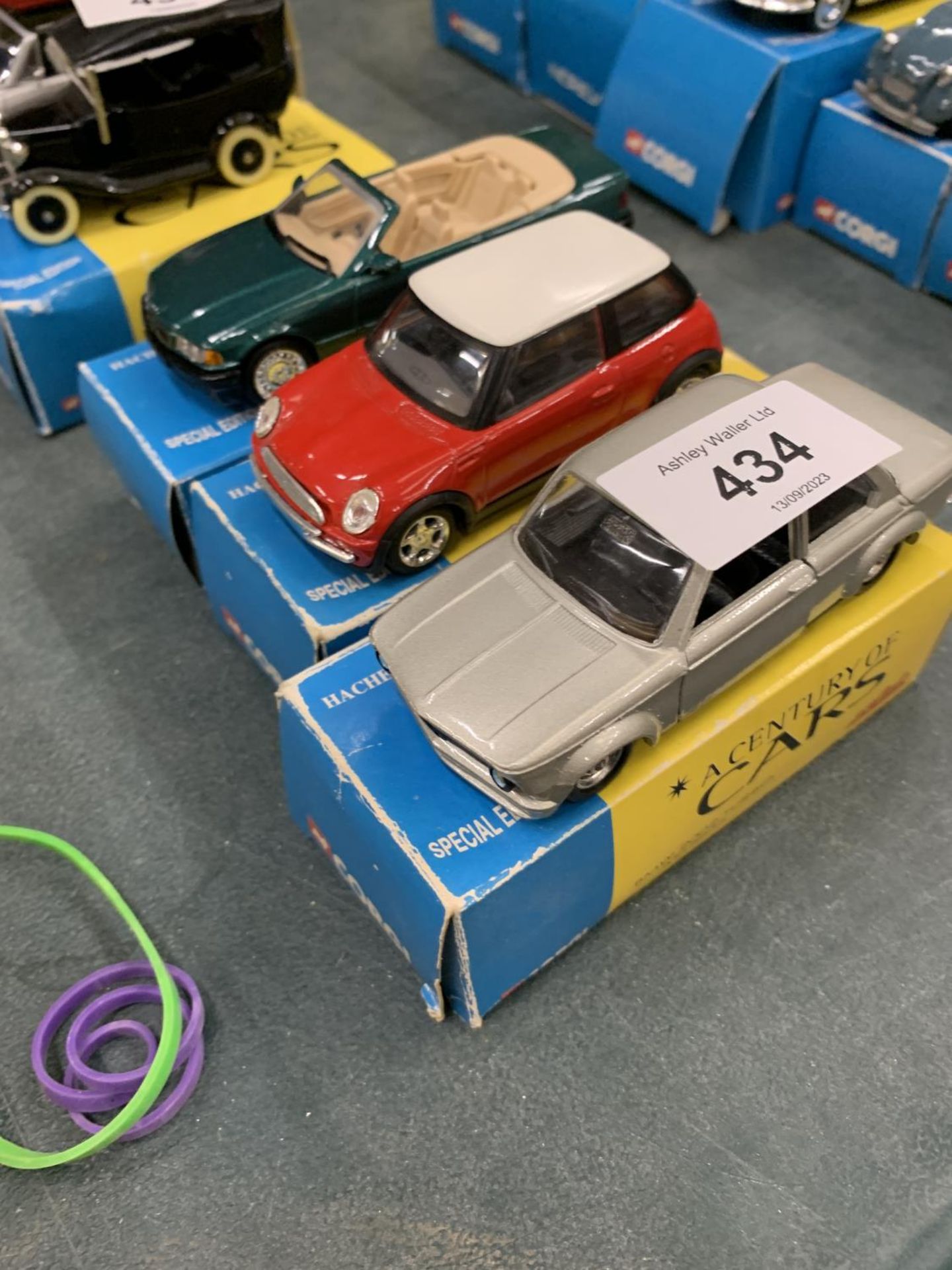 THREE BOXED CORGI 'A CENTURY OF CARS' TO INCLUDE A BMW 3 SERIES, A BMW 2002 TURBO AND A MINI - Image 2 of 3