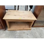 A PINE LOW TV STAND