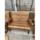 AN AS NEW EXDISPLAY CHARLES TAYLOR TWO SEATER BENCH *PLEASE NOTE VAT TO BE PAID ON THIS LOT*