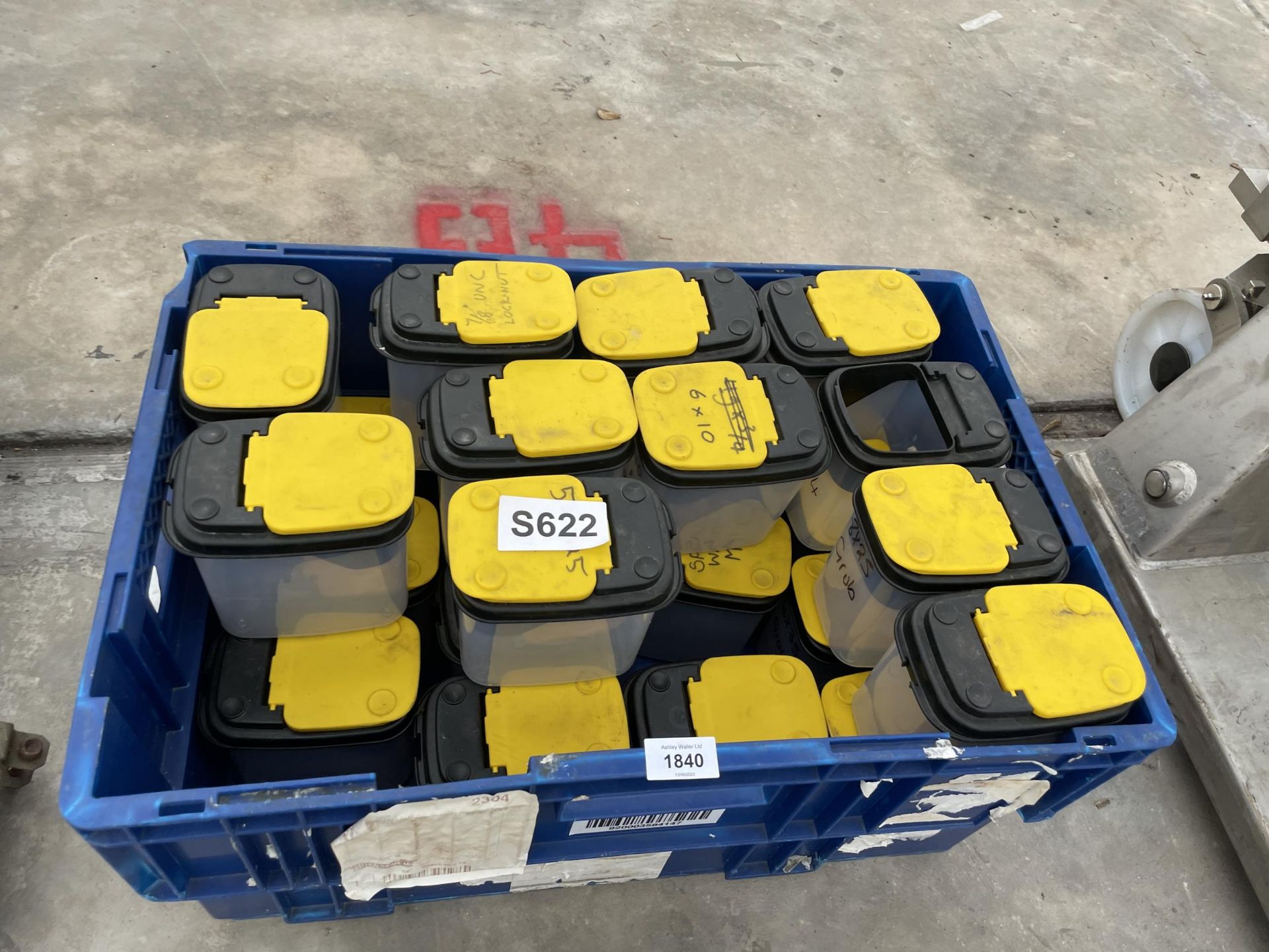 A LARGE QUANTITY OF PLASTIC HARDWARE STORAGE BOXES - Image 2 of 3