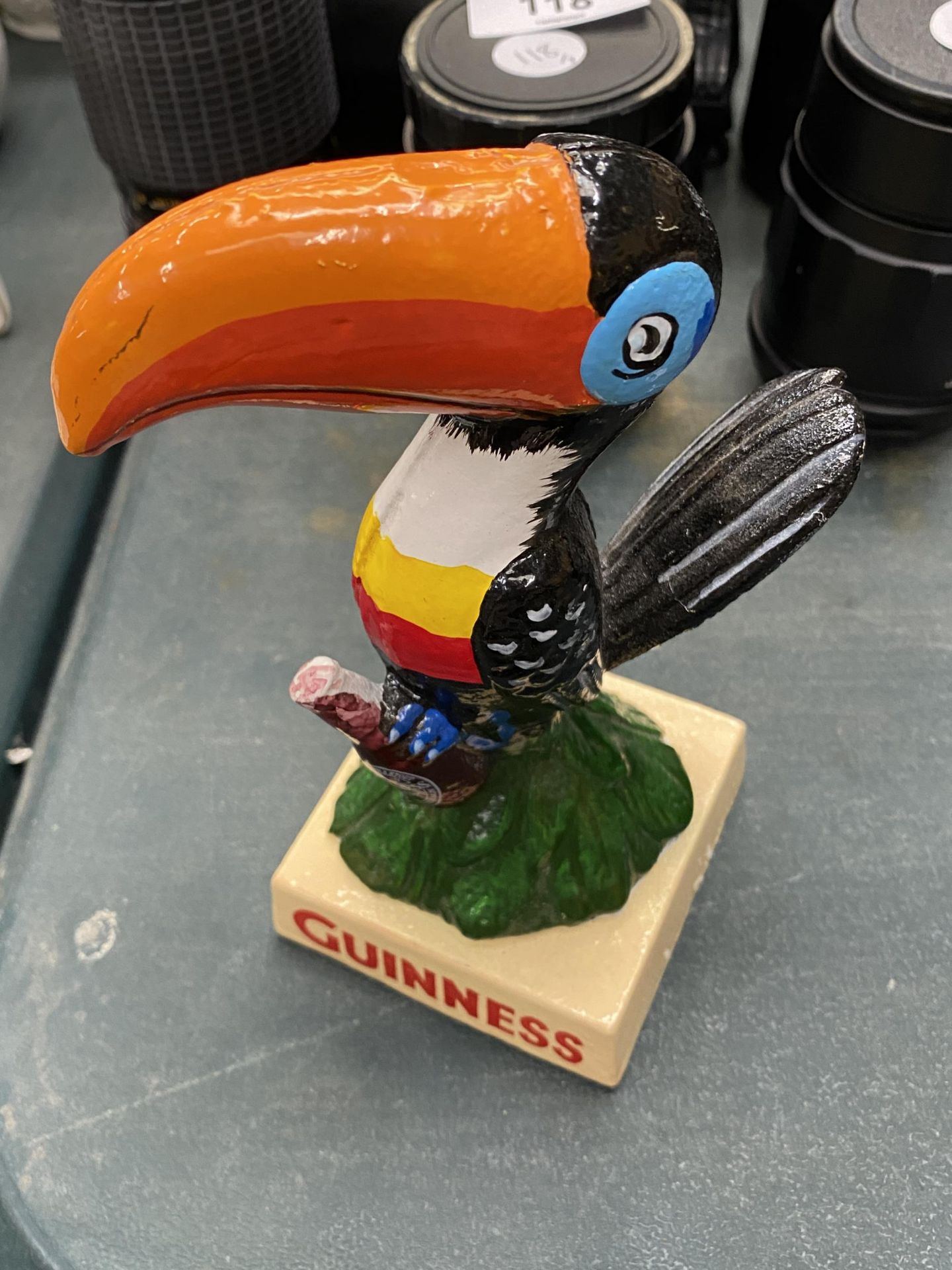 A CAST GUINNESS TOUCAN, HEIGHT 16.5CM