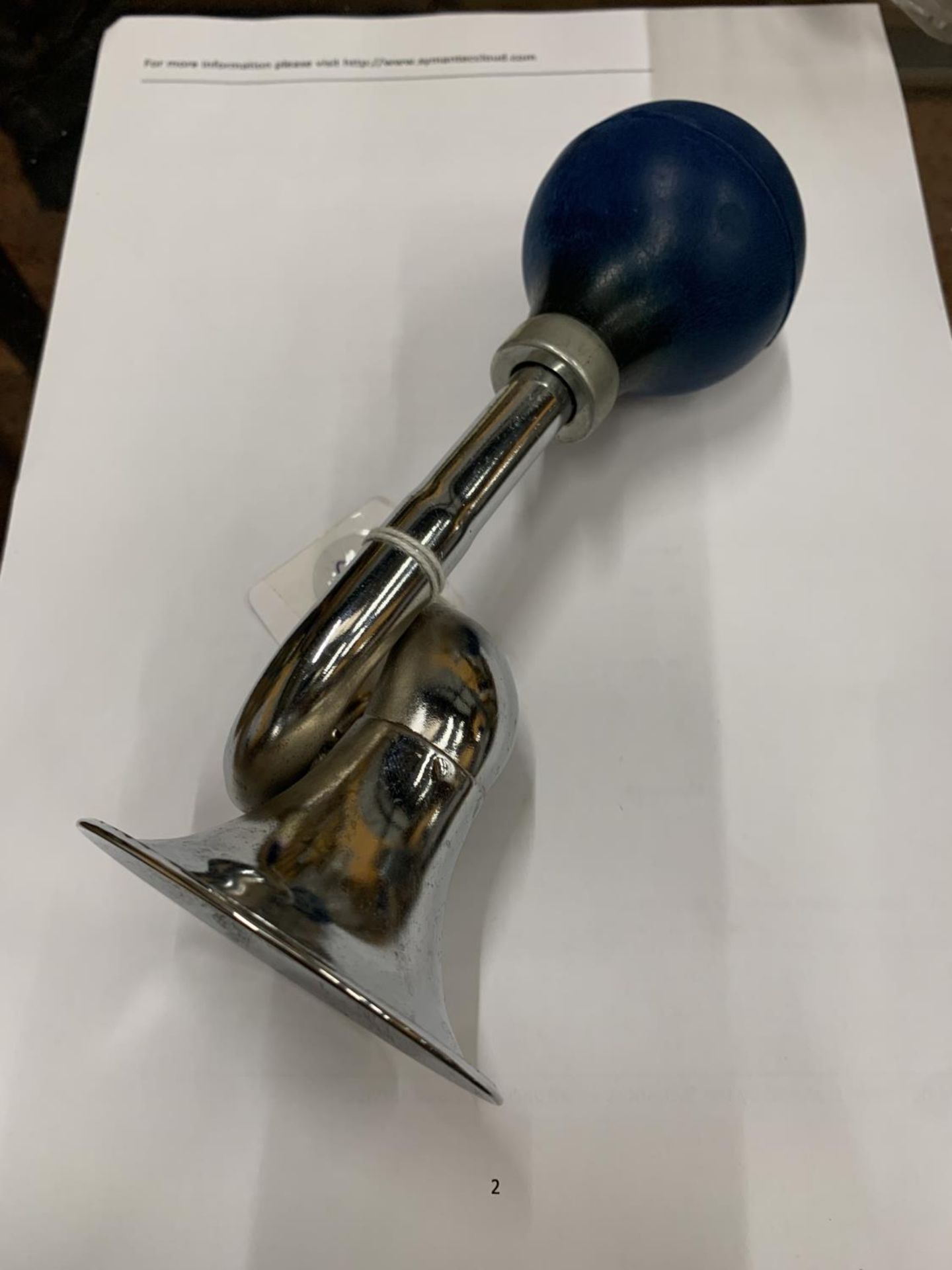 A CHROME CAR HORN