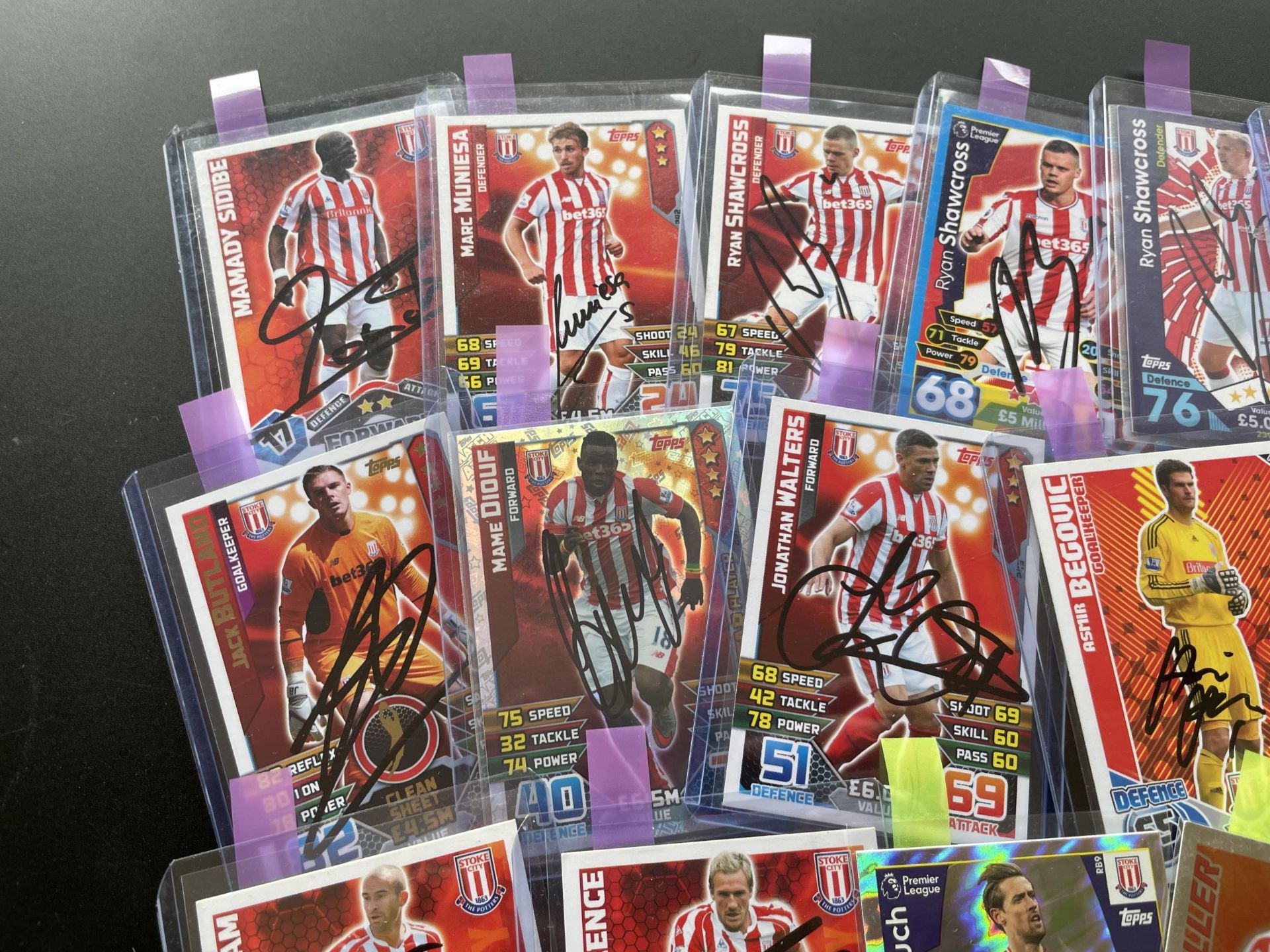 A COLLECTION OF SIGNED STOKE CITY F.C MATCH ATTAX CARDS - Image 2 of 5