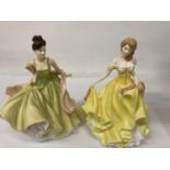 TWO ROYAL DOULTON LADY FIGURES - PRETTY LADIES 'SPRING BALL' & 'SUMMER'