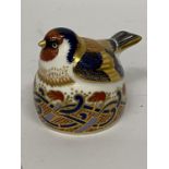 A ROYAL CROWN DERBY NESTING GOLDFINCH