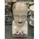 A LARGE CERAMIC PHRENOLOGY HEAD, HEIGHT APPROX 29CM