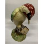 A BESWICK WOODPECKER NO. 1218 BIRD FIGURE