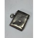 A HALLMARKED BIRMINGHAM SILVER VESTA CASE