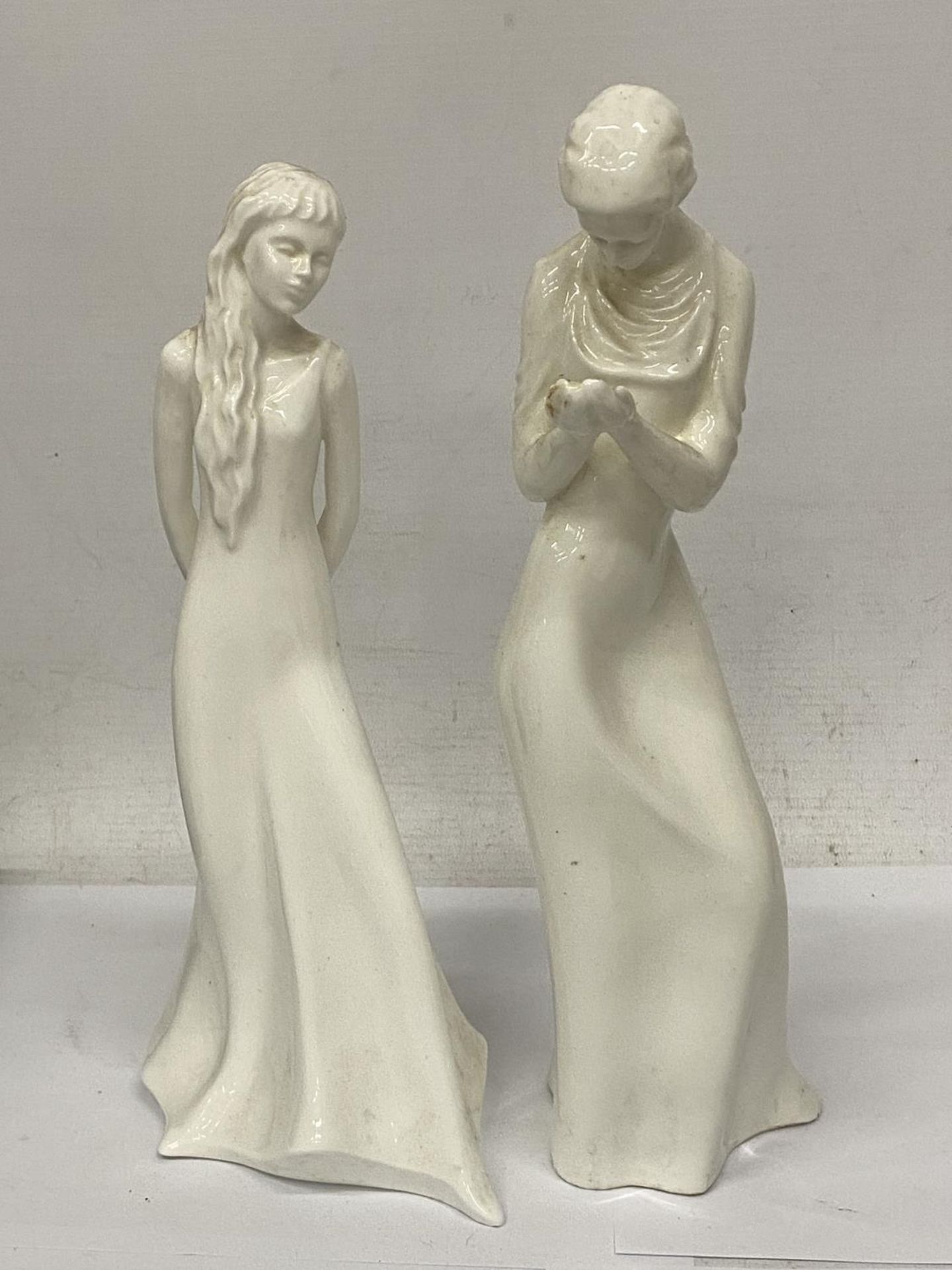 TWO ROYAL DOULTON FIGURINES "TENDERNESS" AND "TOMORROW'S DREAMS"