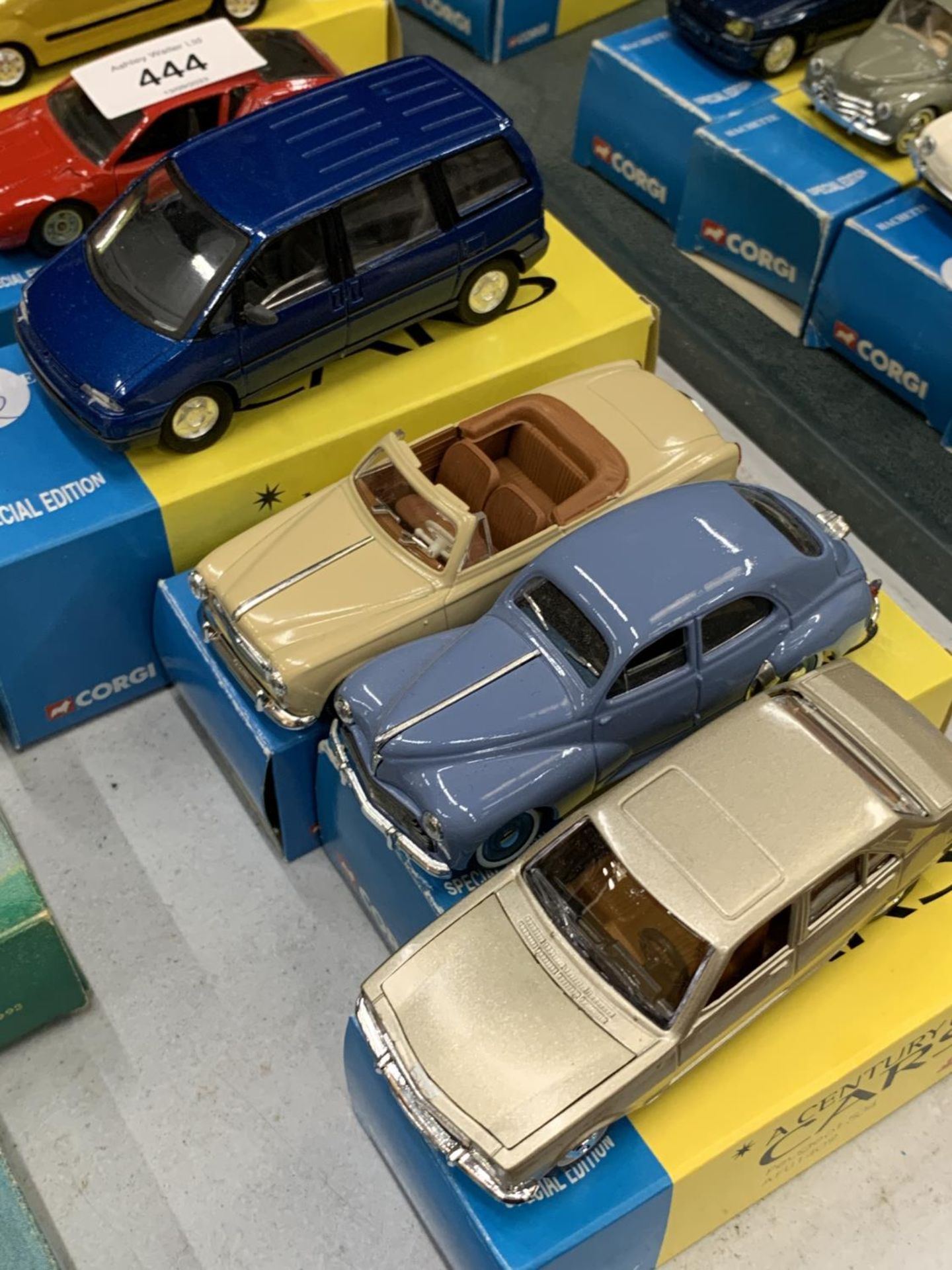 FOUR BOXED CORGI 'A CENTURY OF CARS' TO INCLUDE A PEUGEOT 504, 403 CABRIOLET, 806 AND 203 - Image 2 of 3