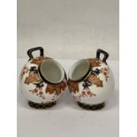 A PAIR OF ROYAL CROWN DERBY IMARI COAL SCUTTLES