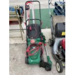 AN ELECTRIC QUALCAST LAWN MOWER AND AN ELECTRIC STRIMMER